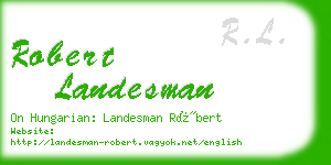 robert landesman business card